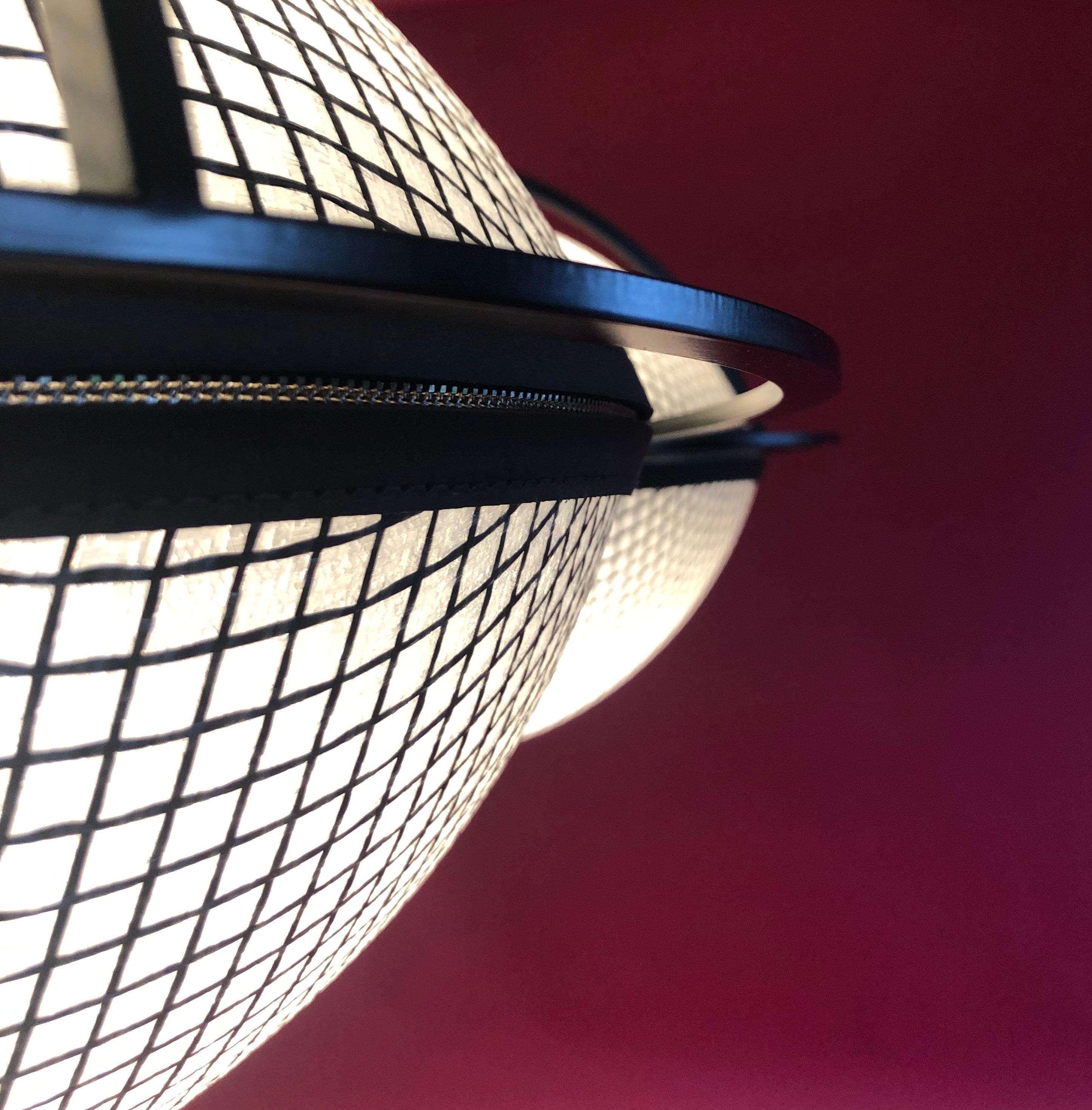 Lámpara de suspensión Zip Noir Z05 de Coralie Beauchamp Francés en venta