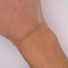 Bracciale a catena con cerniera, oro giallo, chiusura ad aragosta, 3,2 grammi
