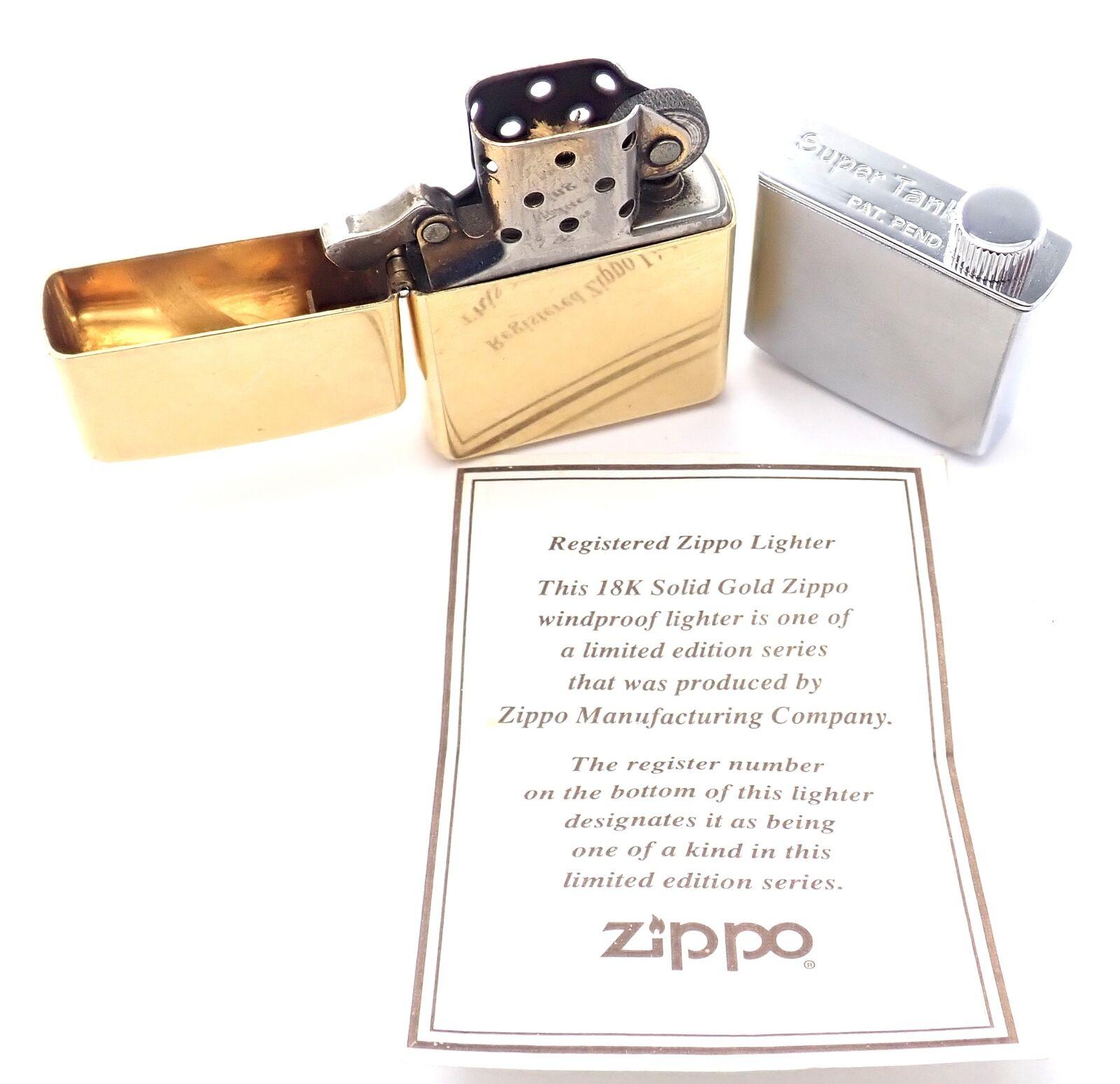 solid gold zippo