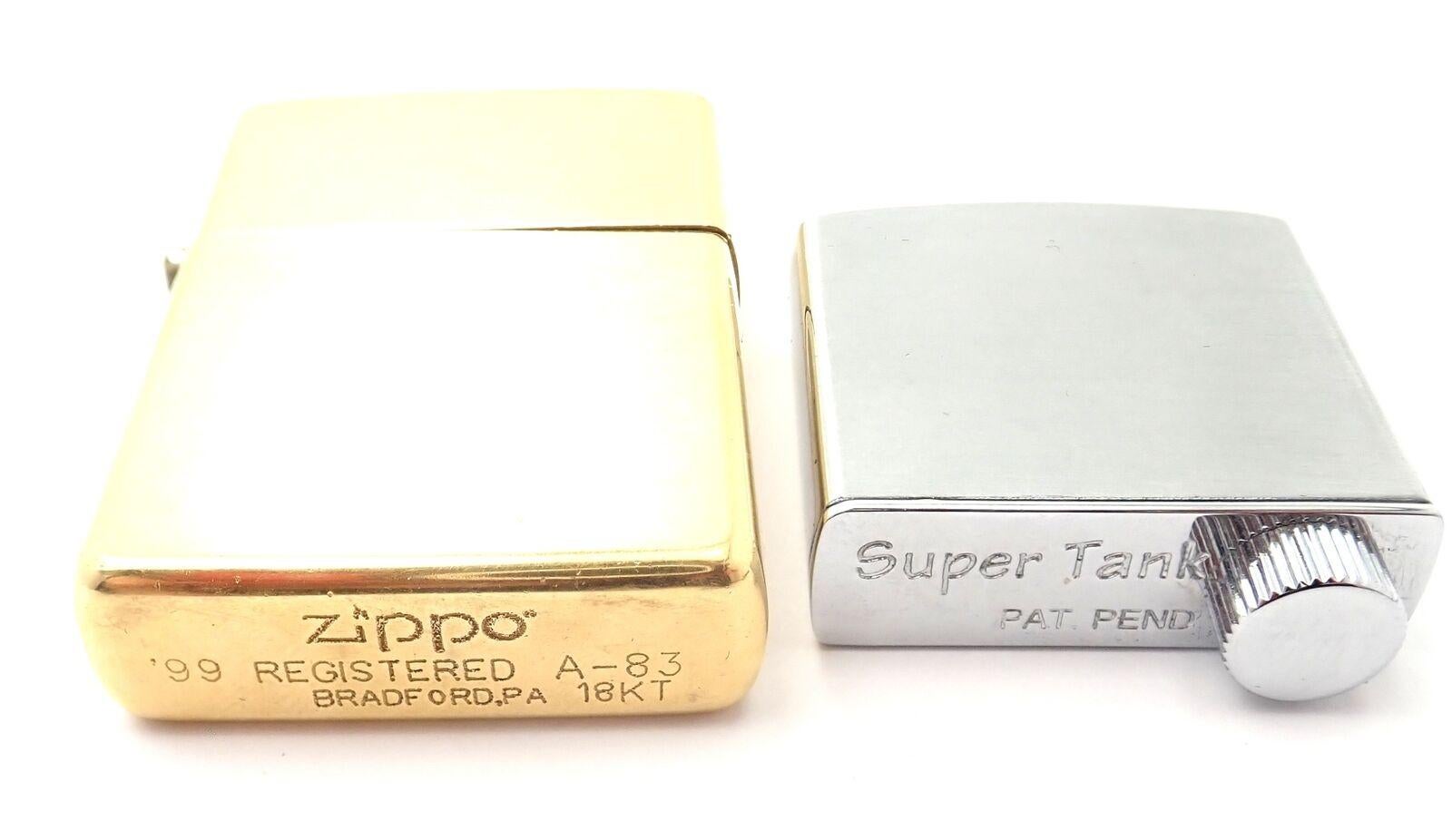Women's or Men's Zippo Limited Edition Solid Yellow Gold Lighter