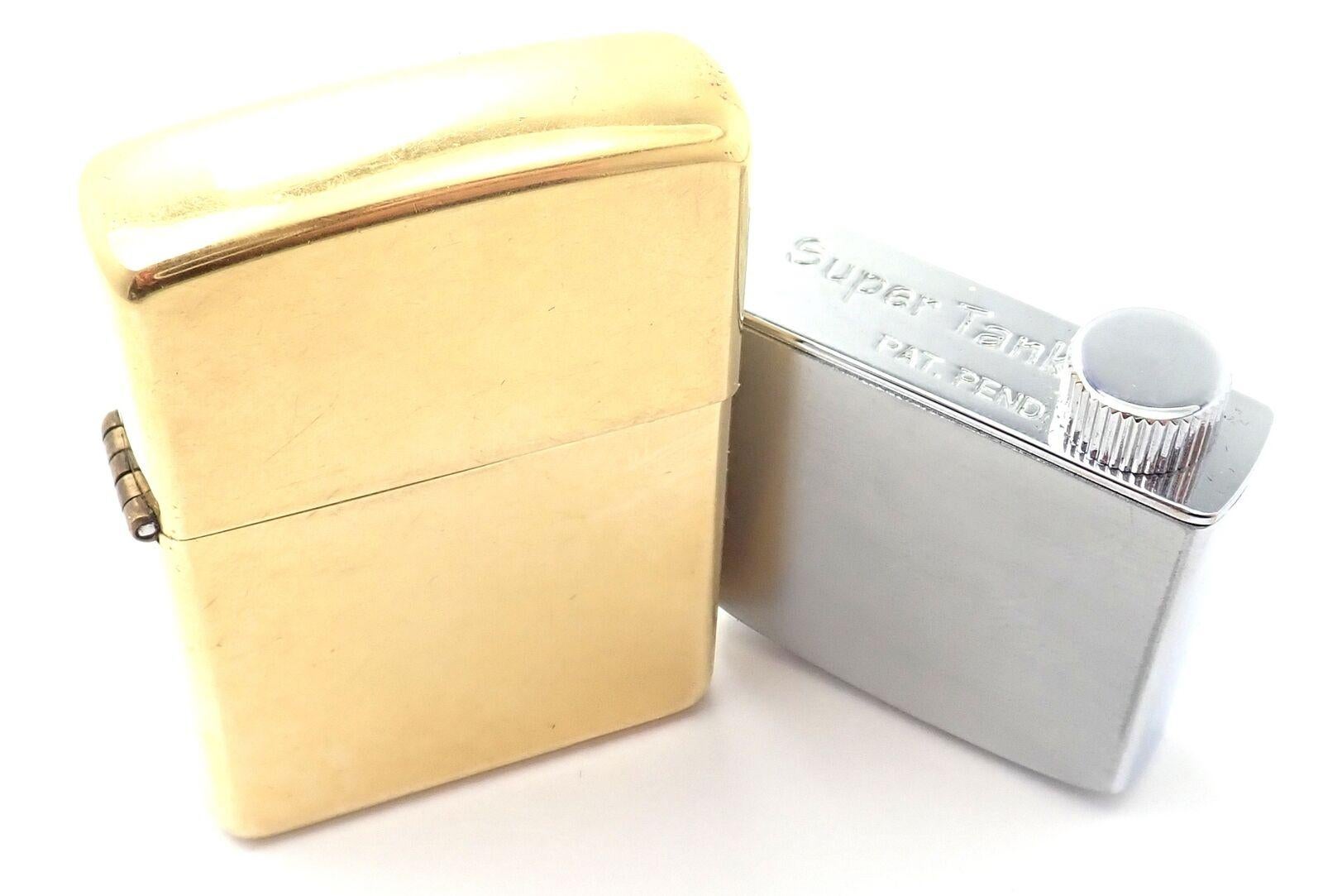 Zippo Limited Edition Solid Yellow Gold Lighter 1