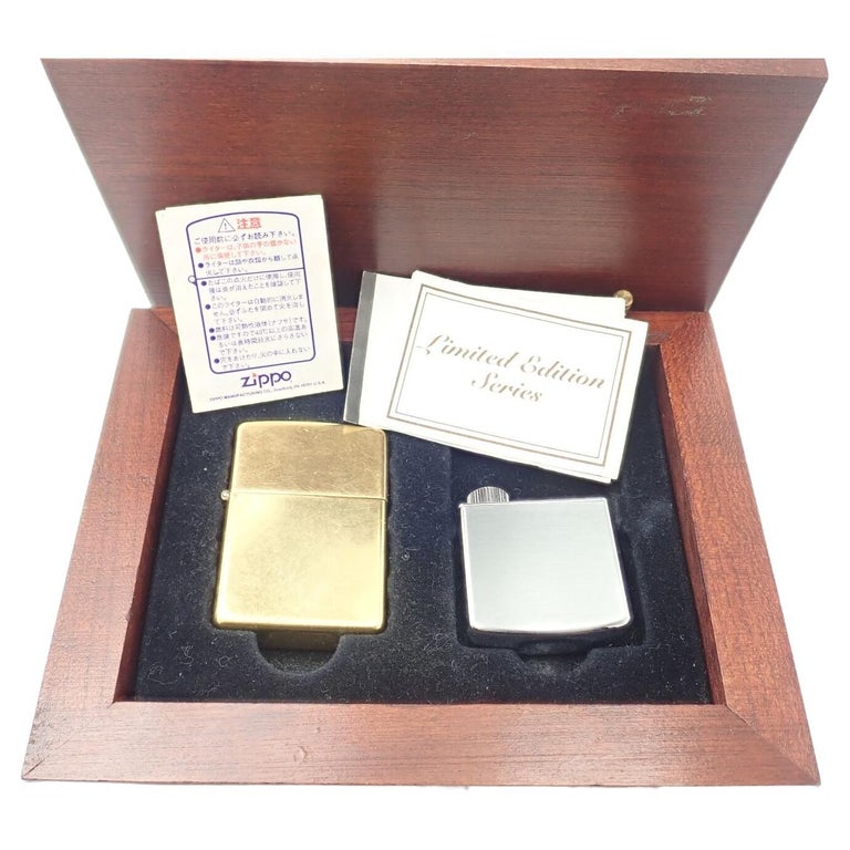 Zippo Limited Edition Solid Yellow Gold Lighter For Sale at 1stDibs