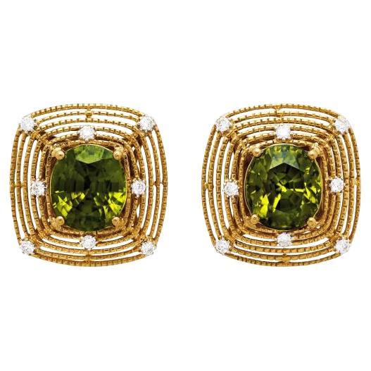 Boucles d'oreilles en zircon en vente