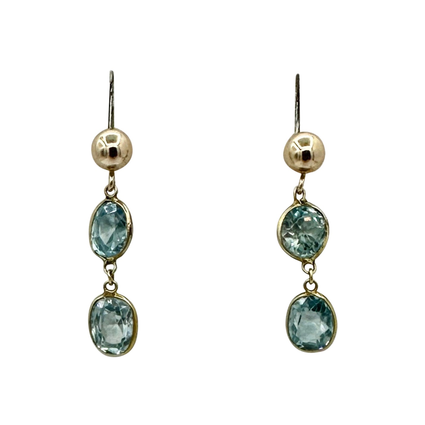Pendientes de circón Oro Antiguo Retro Pendientes colgantes Bridgerton Downton Abbey en venta
