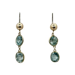 Boucles d'oreilles Zircon Or Antique Rétro Pendants d'oreilles Bridgerton Downton Abbey
