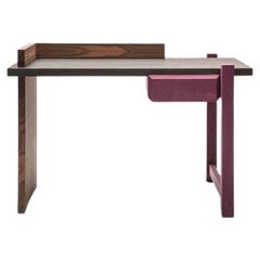 Ziricote and Amaranth Wood Desk by Antonio Aricò for Delvis Unlimited