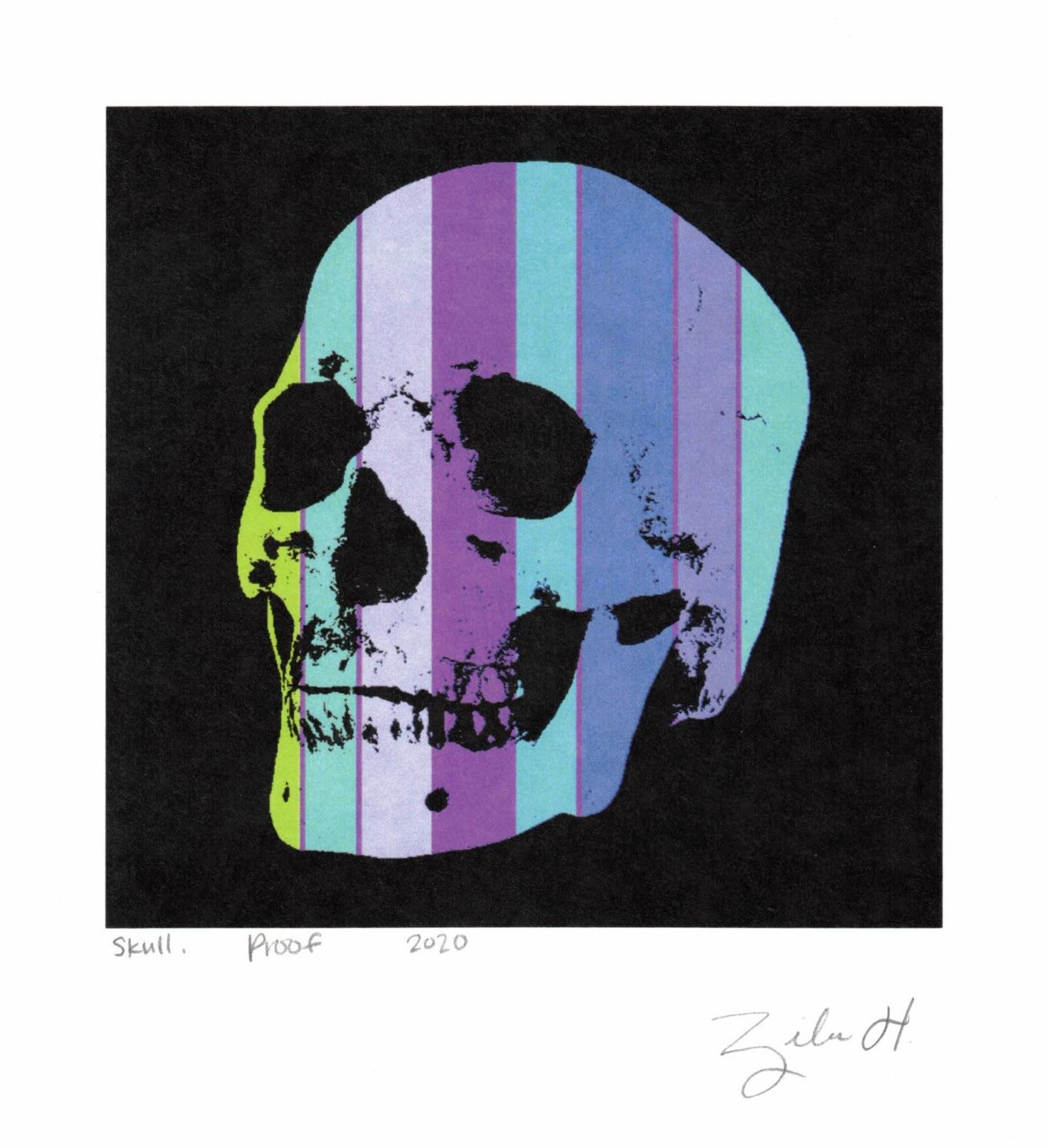 Skull #33, Proof - Print by Zita Hastings