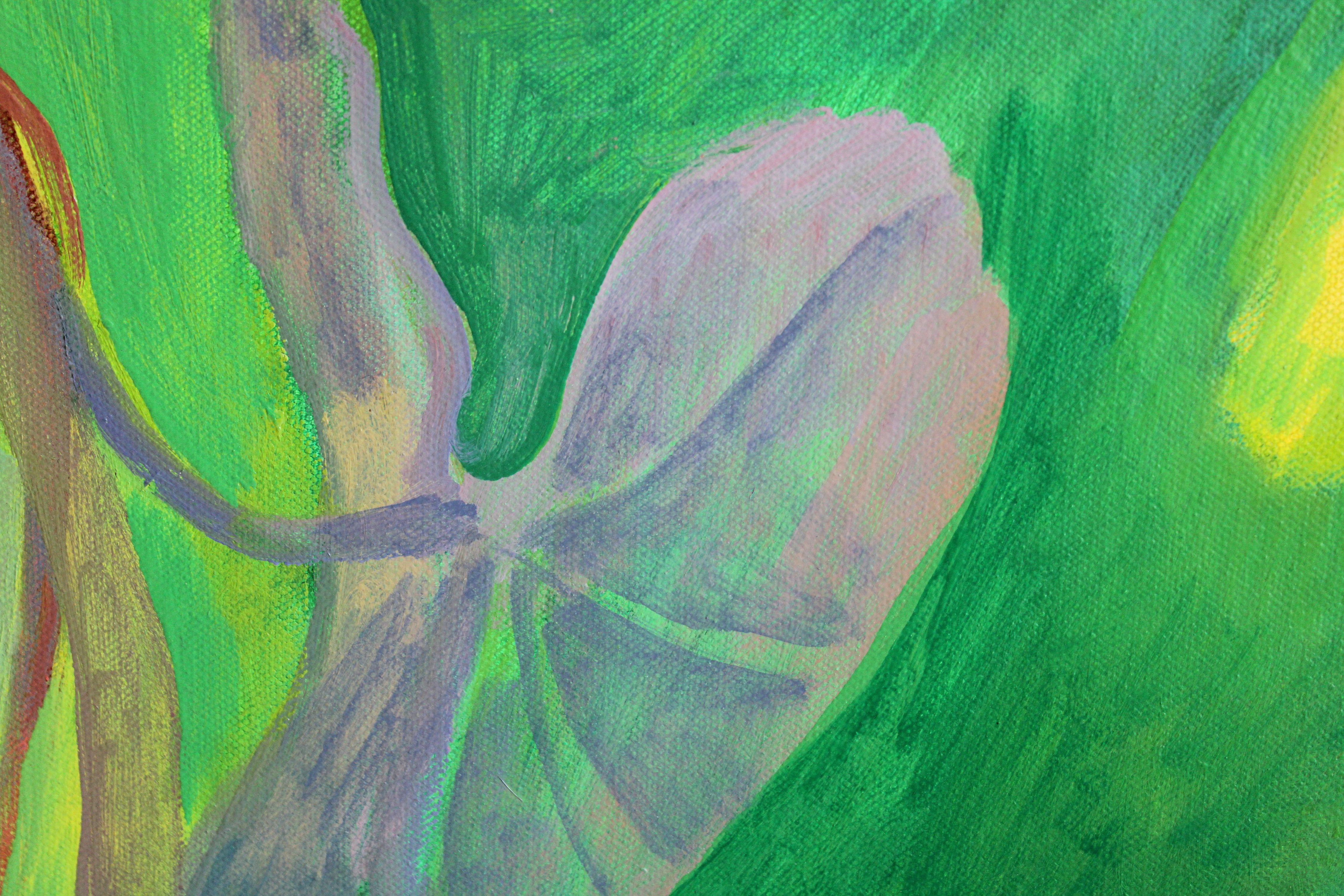 Die Grünen. Öl auf Leinwand, 76x101,5 cm, Öl im Angebot 2