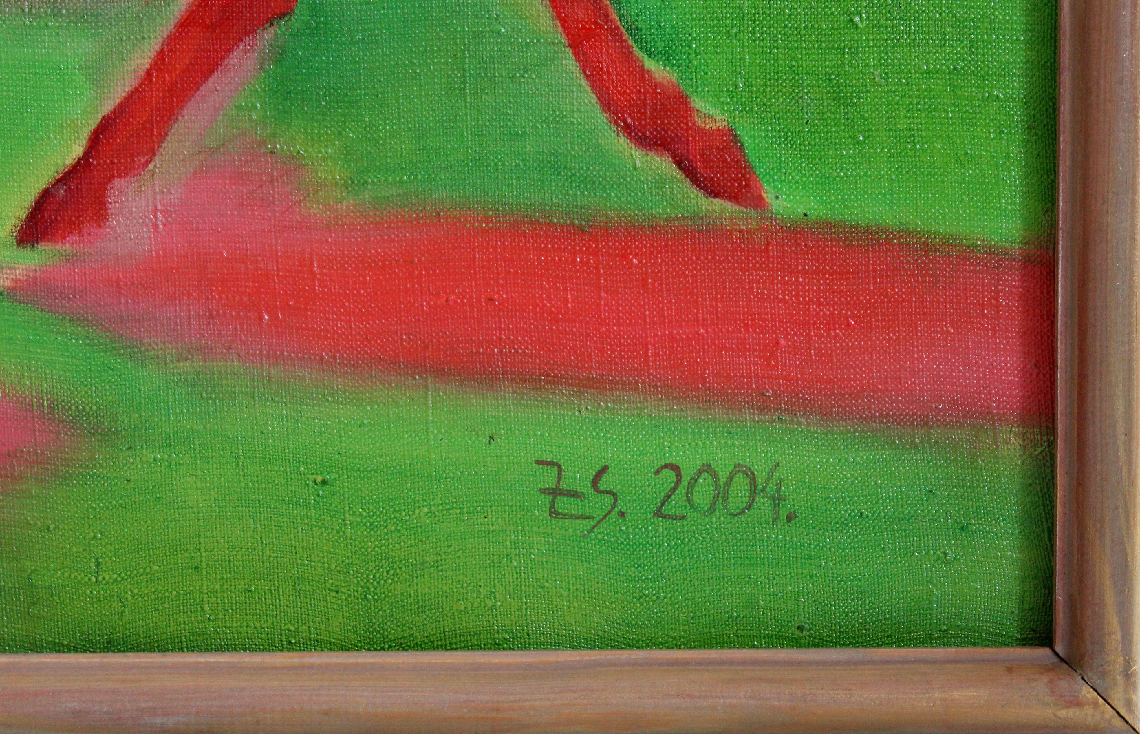 Caballos del sol. Óleo sobre lienzo, 80x120 cm - Painting Moderno de Zita Sudnika