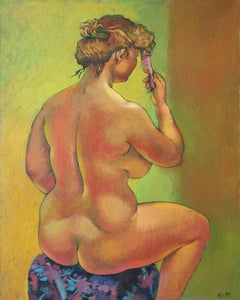Sitting. Oil on canvas, 81x65 cm