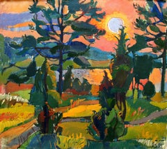 Sunset. Oil on canvas, 68x76 cm