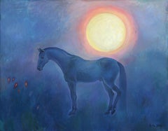 The moon and the horse. Oil on canvas, 71x91 cm