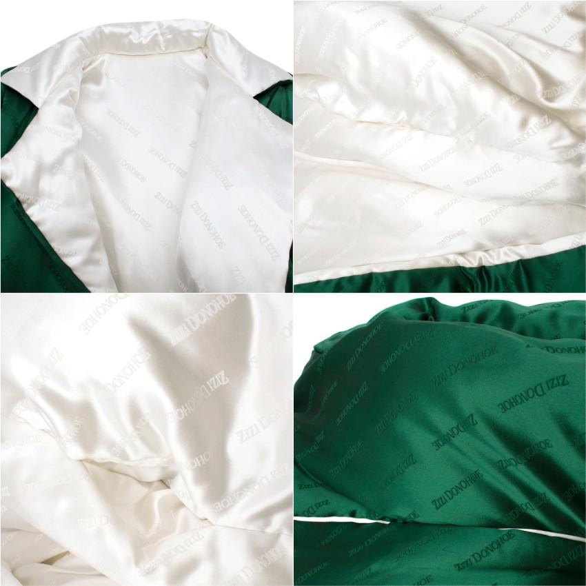 Women's Zizi Donohoe Bespoke Reversible Silk Duvet Coat S For Sale