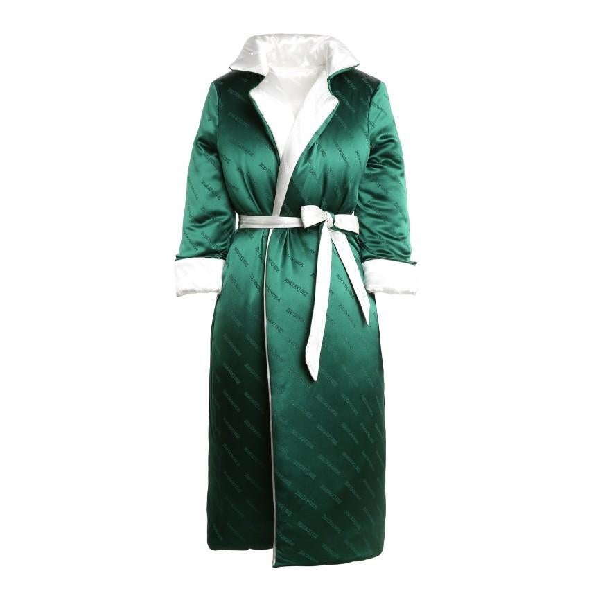 Women's Zizi Donohoe Bespoke Reversible Silk Duvet Coat - Size S 