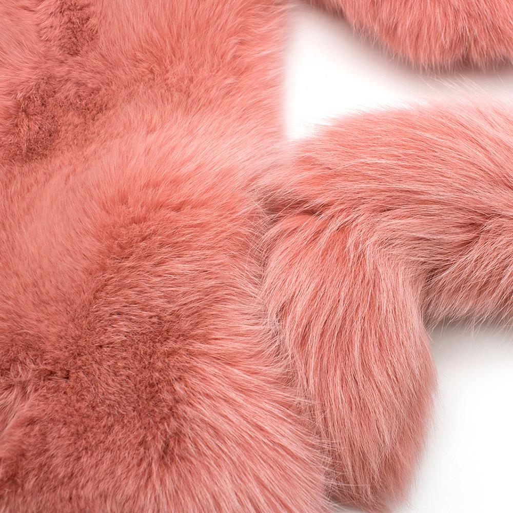 Zizi Donohoe Pink Fox Fur Celeste Stole In Excellent Condition For Sale In London, GB