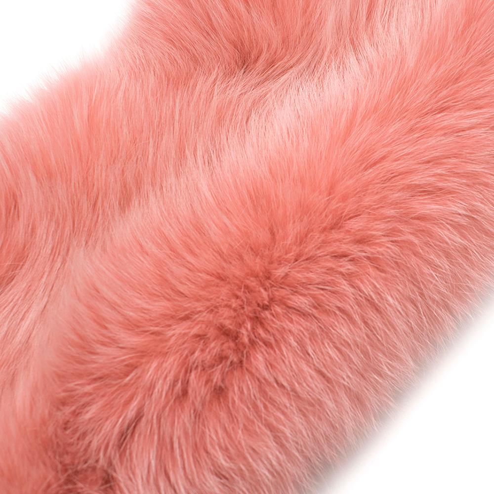 Zizi Donohoe Pink Fox Fur Celeste Stole In New Condition For Sale In London, GB