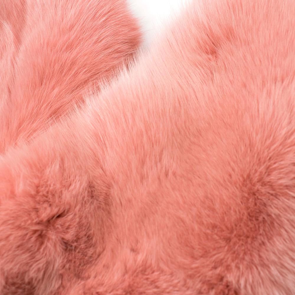 Zizi Donohoe Pink Fox Fur Celeste Stole For Sale 2