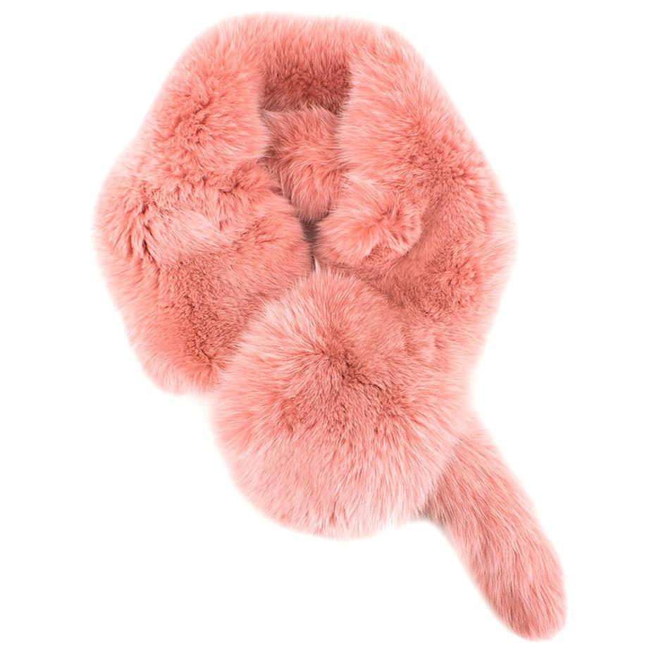 Zizi Donohoe Pink Fox Fur Celeste Stole For Sale