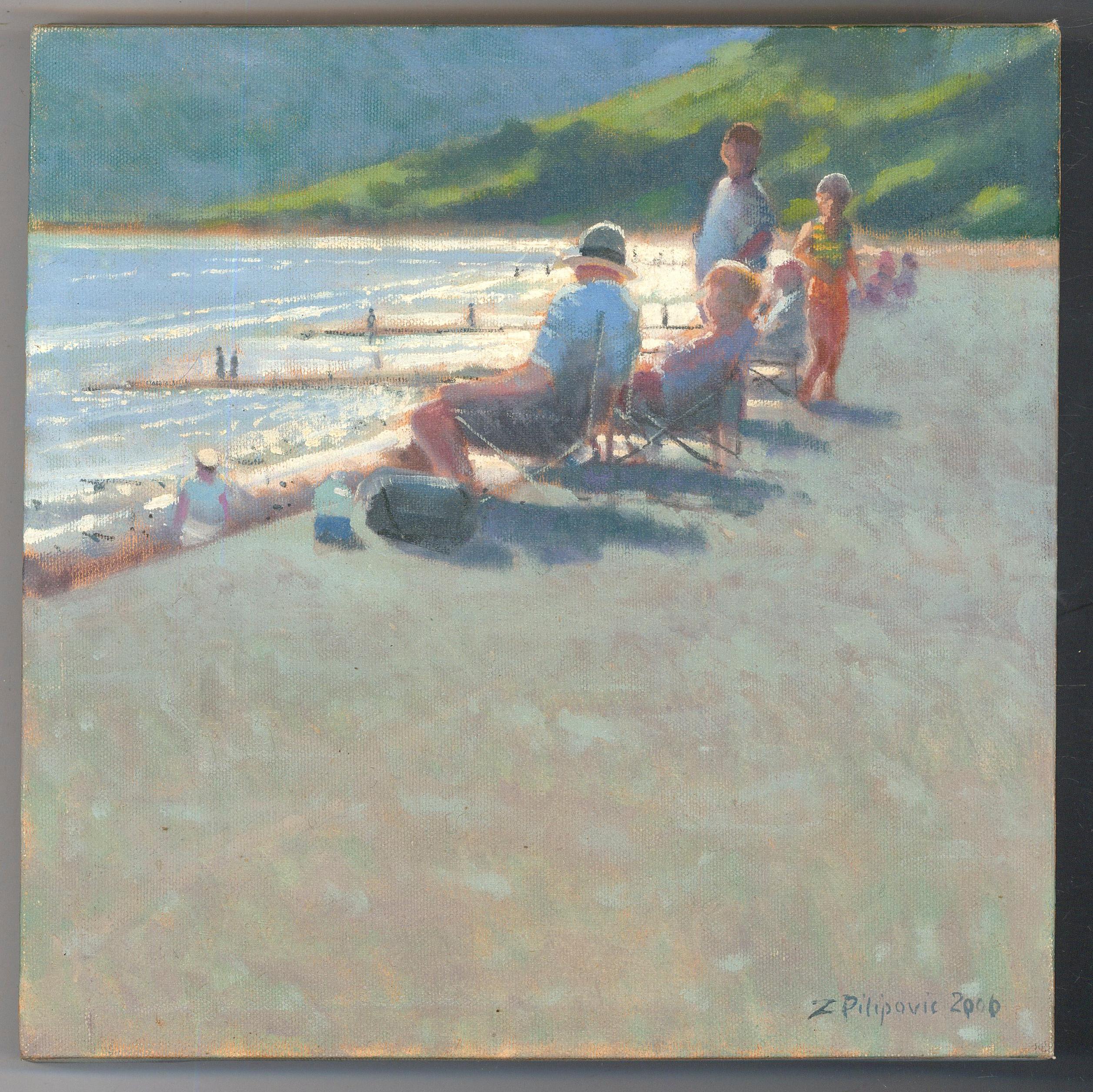 Zlatan Pilipovic (b.1958) - 2000 Oil, Beach Day 1