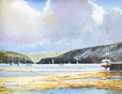 Zlatan Pilipovic (né en 1958) - Huile contemporaine encadrée, Estuaire à marée basse