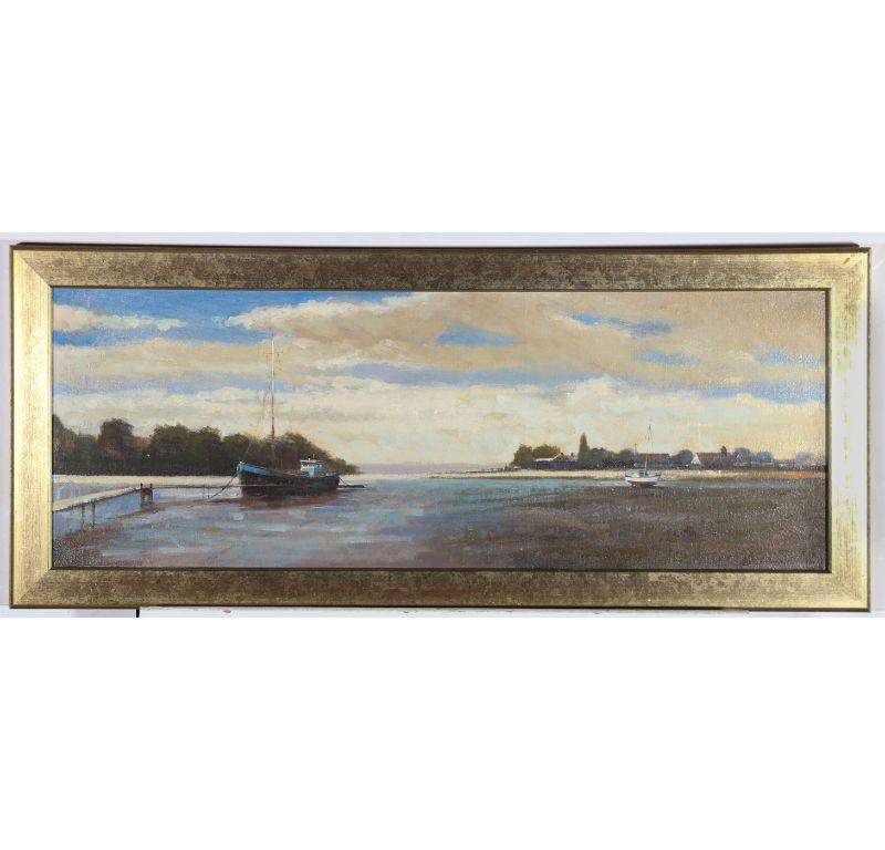 Zlatan Pilipovic (b.1958) - Framed Contemporary Oil, Estuary Sky For Sale 1