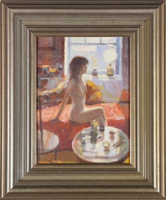 Zlatan Pilipovic (b.1958) - Framed Contemporary Oil, On the Chaise Lounge