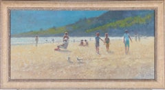 Zlatan Pilipovic (b.1958) - Framed Contemporary Oil, Strolling along the Sand