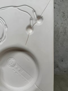 CD Player, Sculpture in Plaster, Post-Minimalist, 2025, New