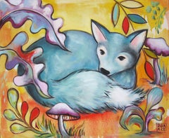 "Fox Kit" Oil Painting