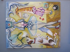 "Hide and Seek" (2023) - Contemporary Surrealist Anthropomorphism Oil Painting