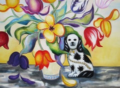 "Spring Tulips" Oil Painting