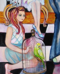 "Wallflowers, " Oil Painting