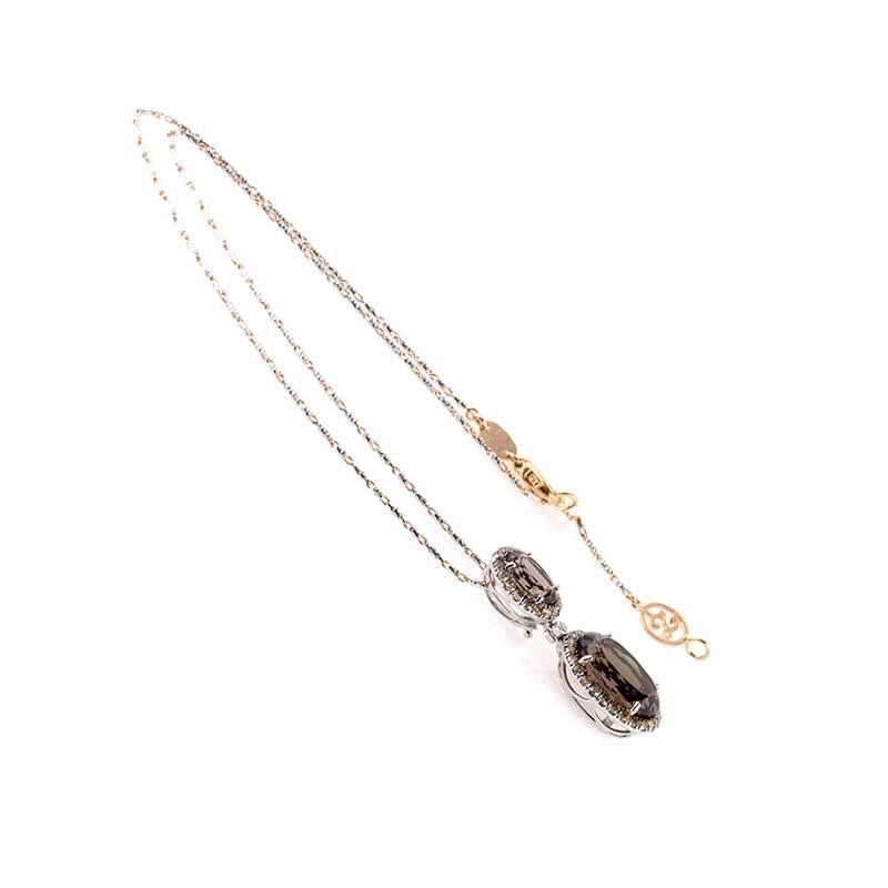 smokey topaz pendant