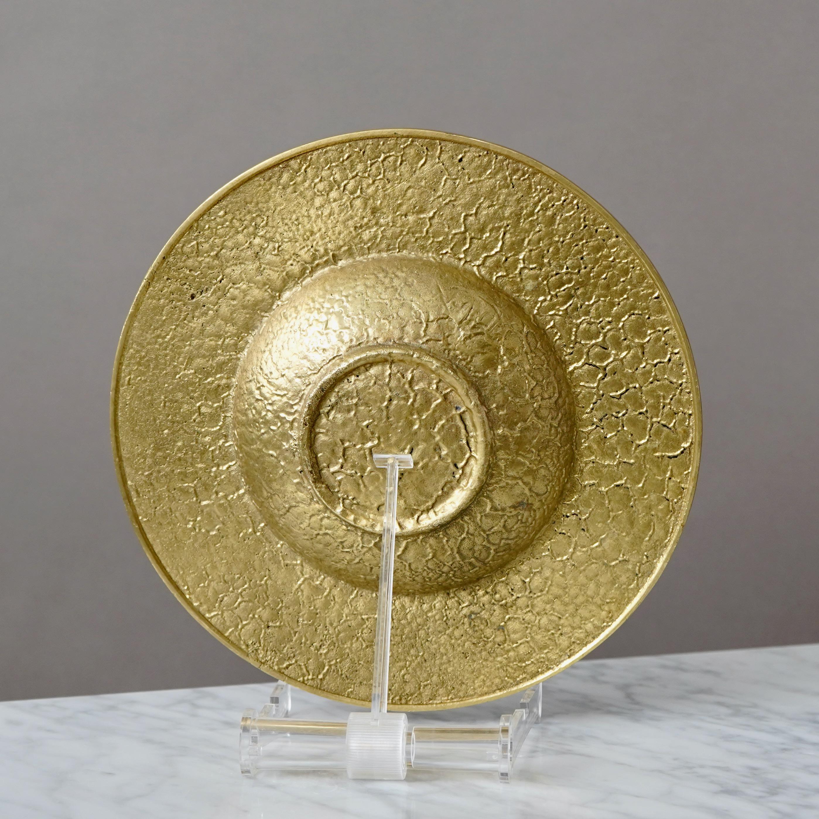 Zodiac Art Deco Bronzeschale von Nordisk Malm, Dänemark, 1940er Jahre (Dänisch) im Angebot