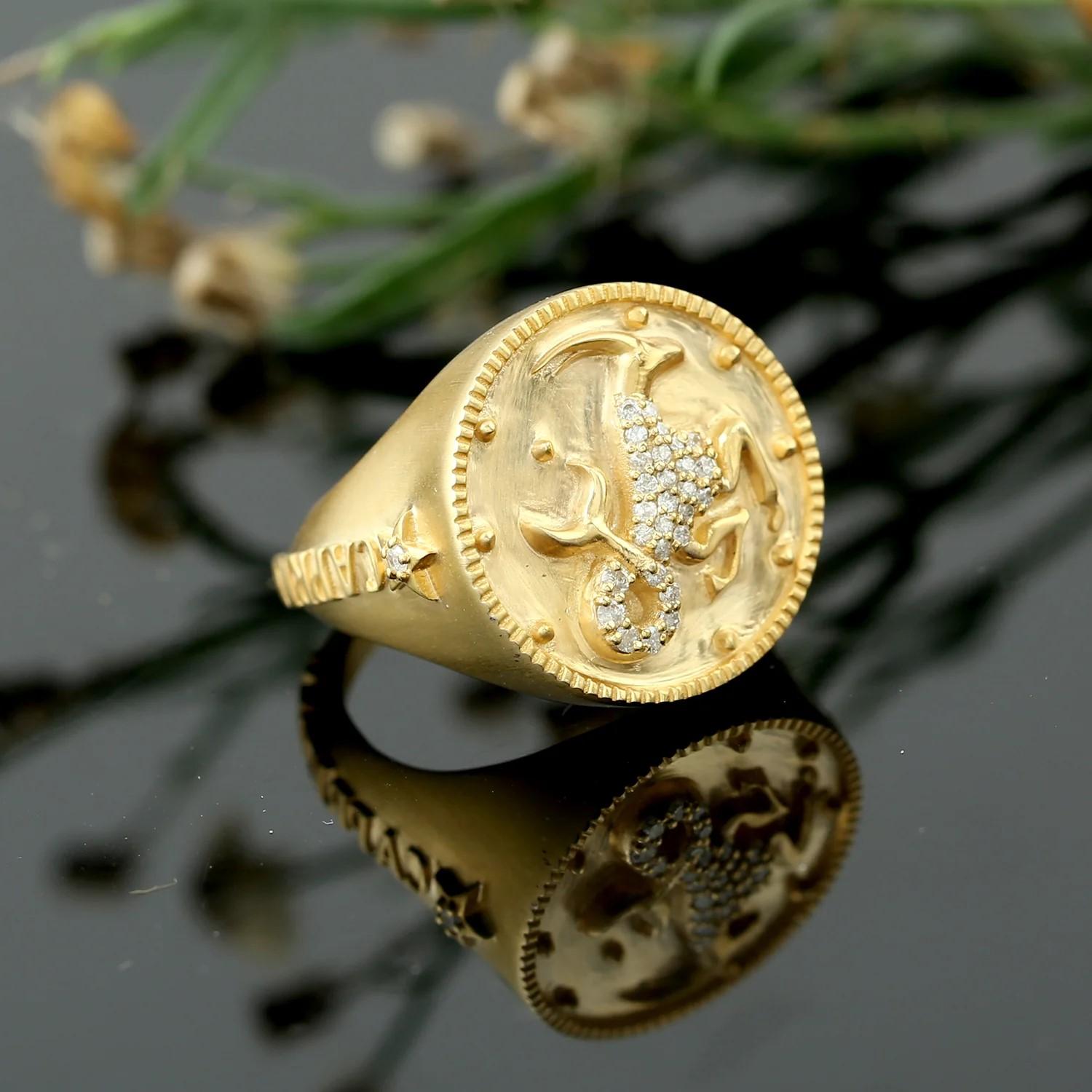 capricorn signet ring