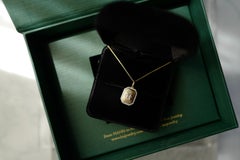 Collar de Diamantes con Encanto del Zodiaco, Horóscopo de los Signos del Zodiaco Oro Amarillo 18K