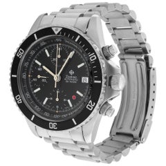 Zodiac Chronograph 406.31.11 Automatic Watch Stainless Steel Black Dial