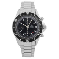 Zodiac Chronograph 406.31.11 Automatic Watch Stainless Steel Black Dial