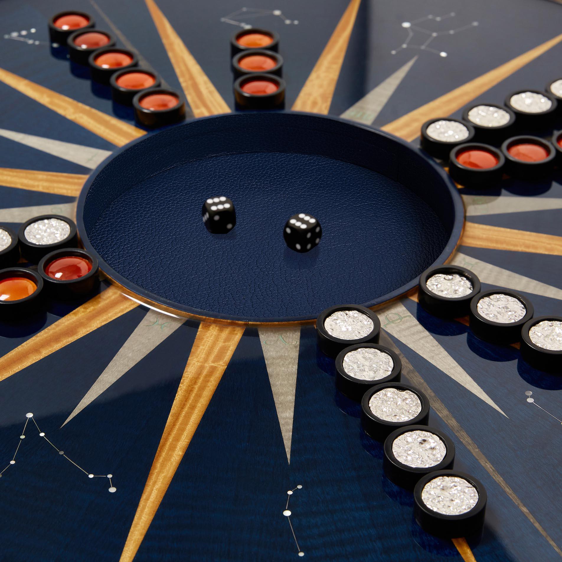 Other Zodiac Circular Backgammon Set by Alexandra Llewellyn For Sale