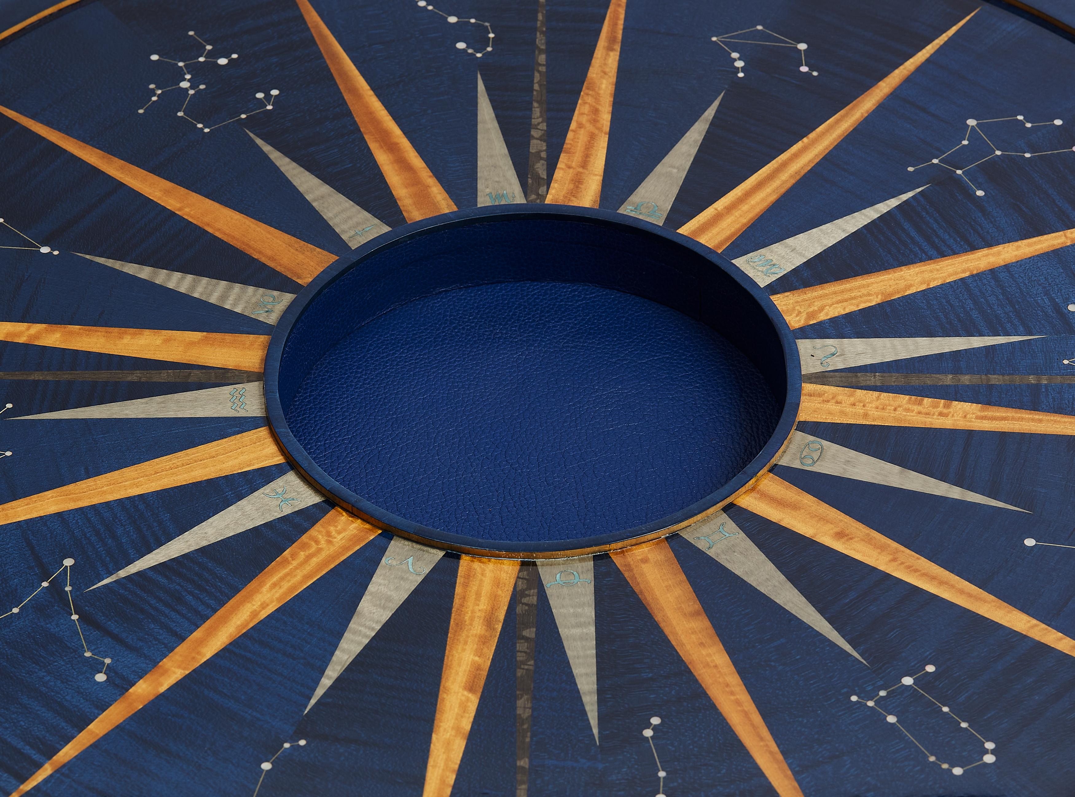 Zodiac Circular Backgammon Set by Alexandra Llewellyn In New Condition For Sale In London, GB