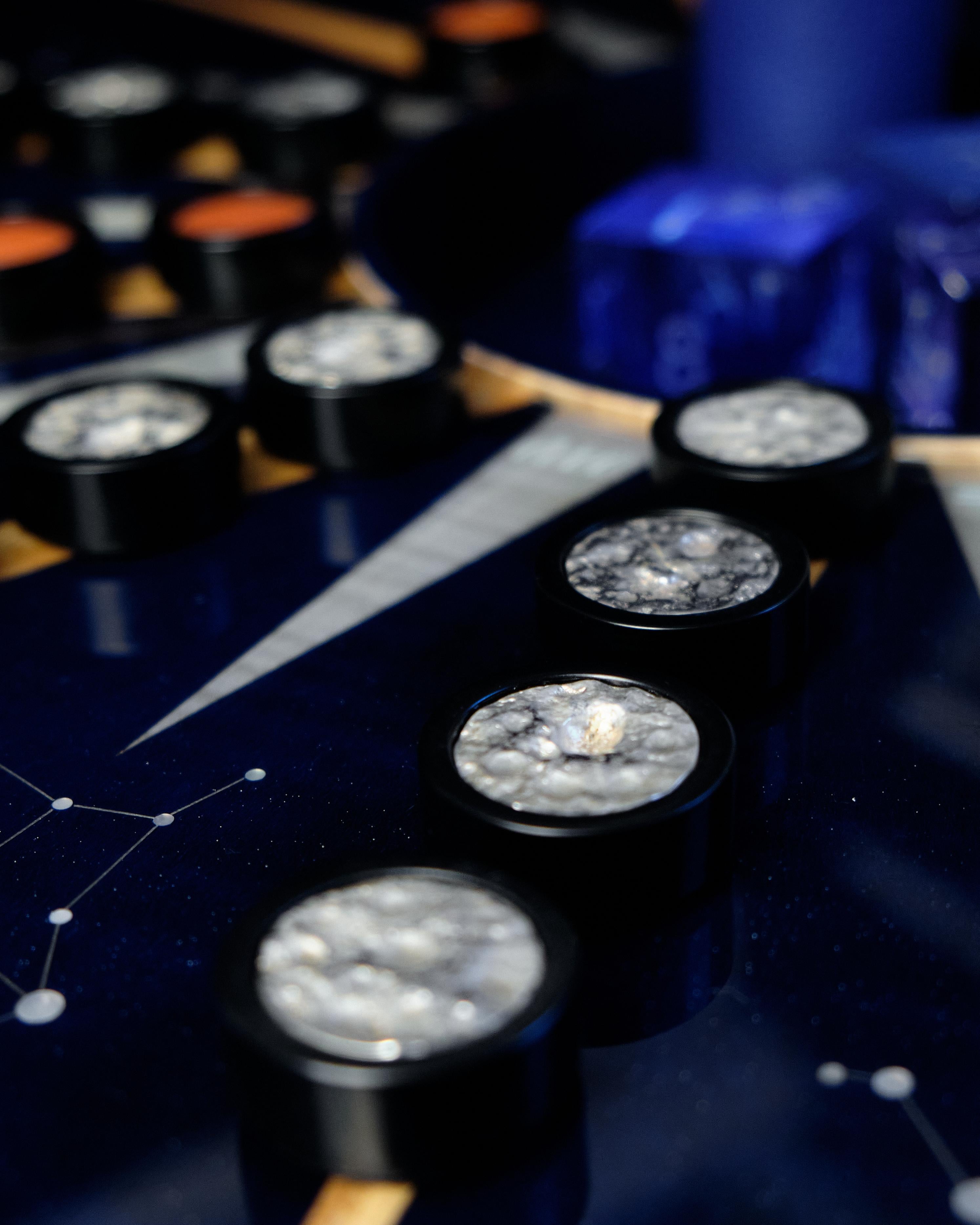 Contemporary Zodiac Circular Backgammon Set by Alexandra Llewellyn For Sale