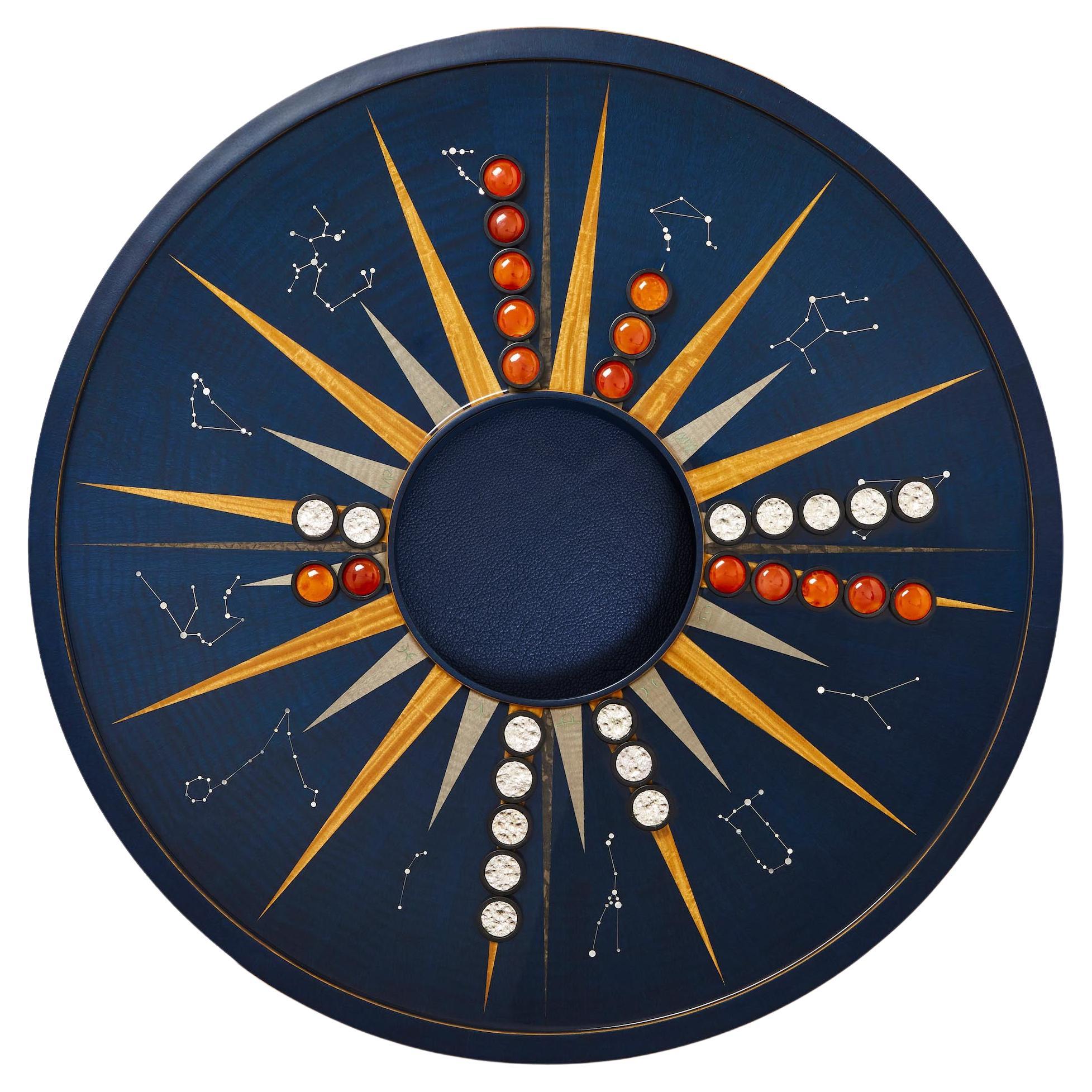 Zodiac Circular Backgammon Set by Alexandra Llewellyn