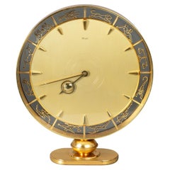 Zodiac Desk or Table Clock by Heinrich Möller for Kinzle