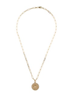 Zodiac Diamond Necklace 14K Yellow Gold 1/5 CT TDW Gifts for Her, CANCER