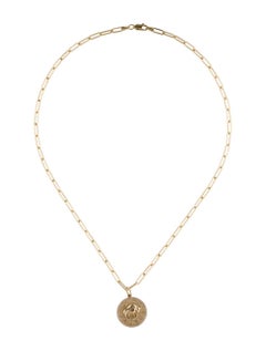 Collar de Diamantes del Zodiaco 14K Oro Amarillo 1/5 CT TDW Regalos para Ella, TAURO