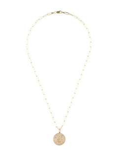 Zodiac Diamond Necklace 14K Yellow Gold 1/5 CT TDW Gifts for Her, Virgo