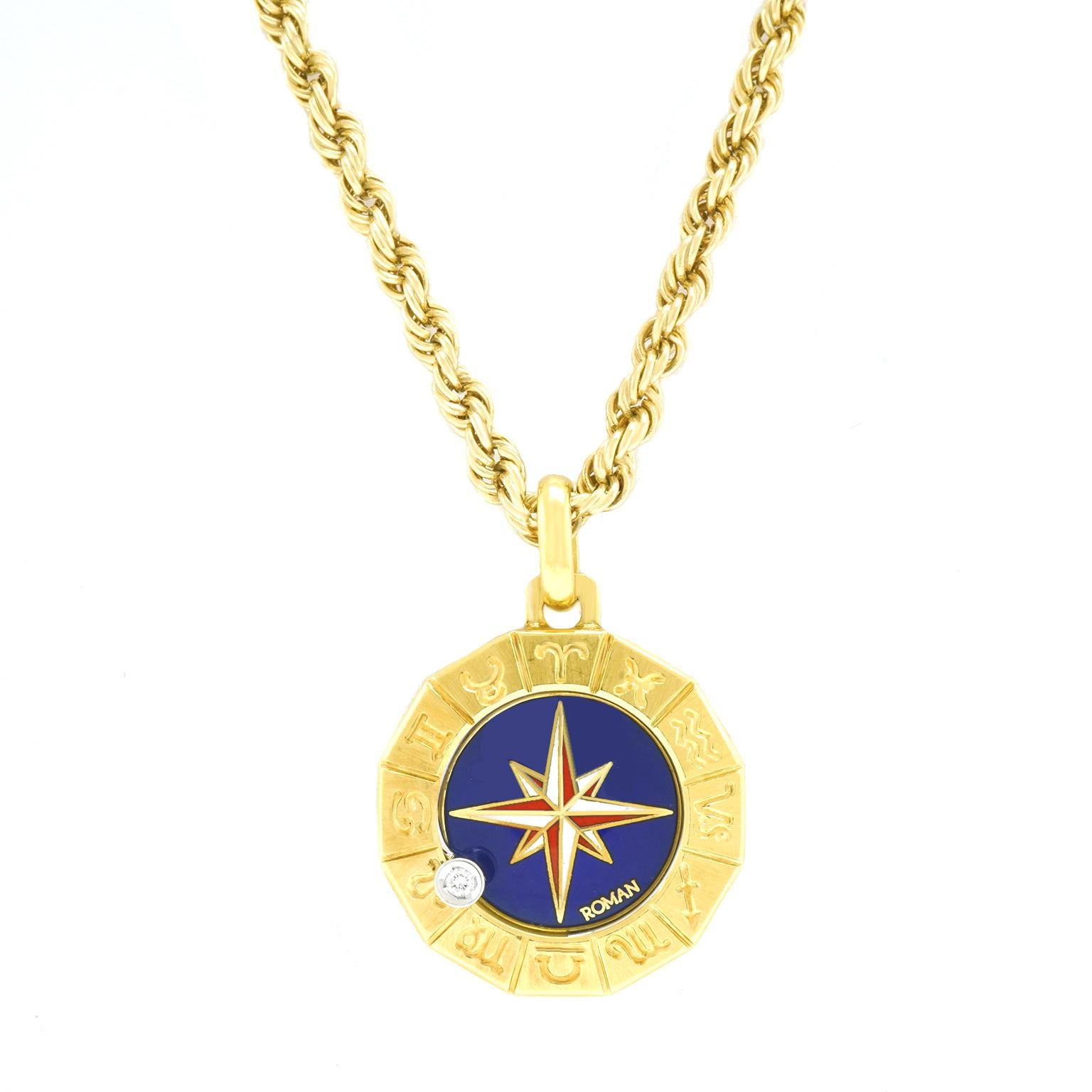 Zodiac Gold Pendant 2