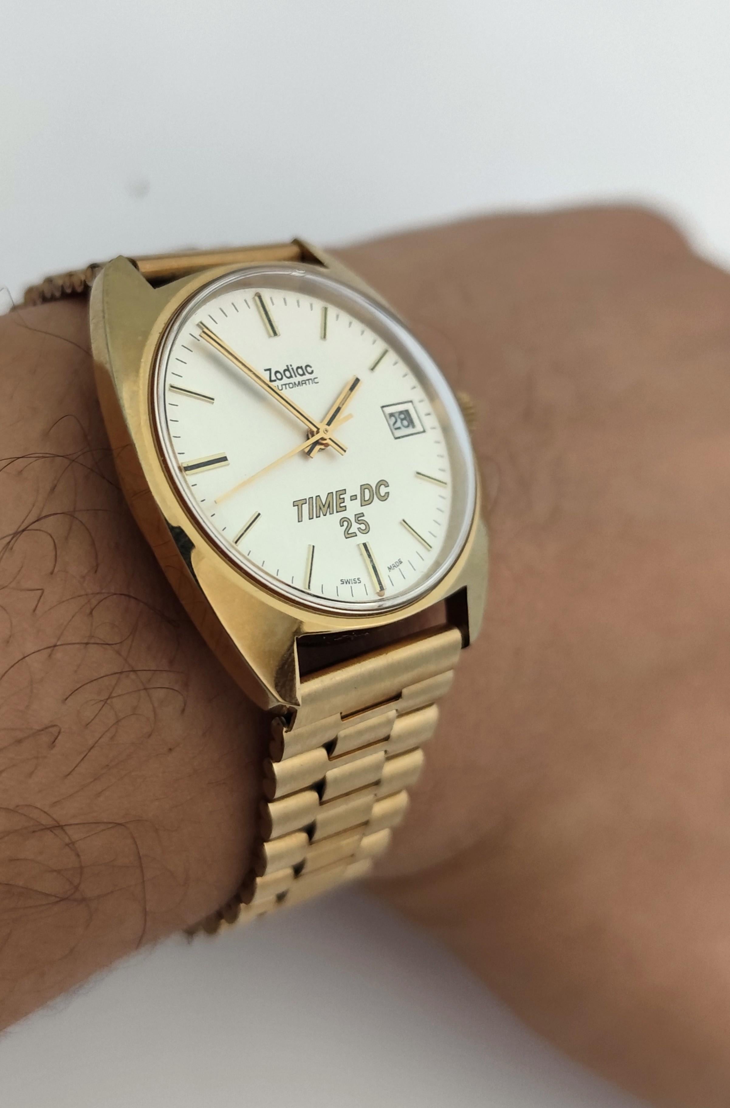 NOS ZODIAC TIME-DC 25 DATE Automatic REF.723.101 Watch  In Original Box For Sale 7