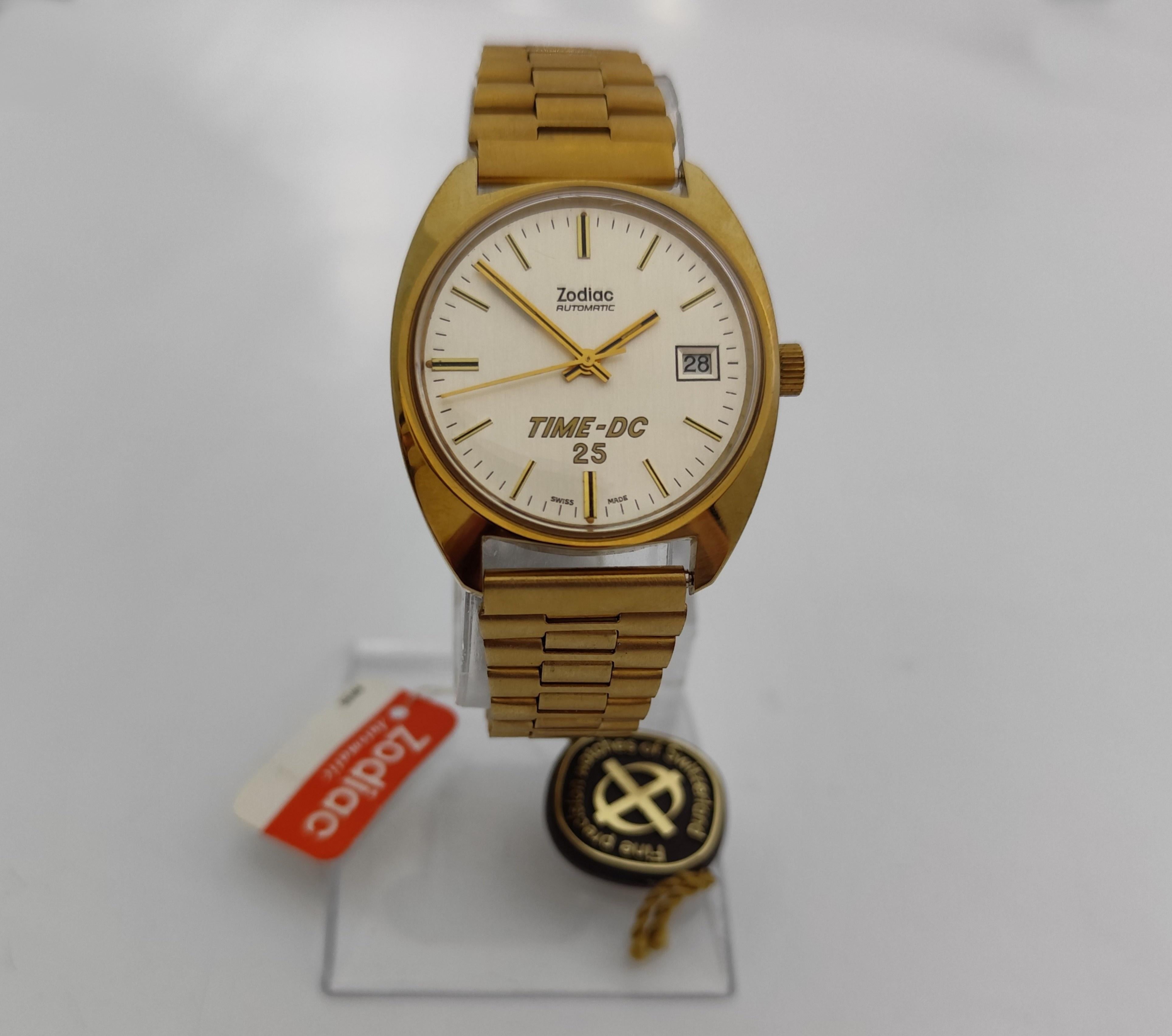 NOS ZODIAC TIME-DC 25 DATE Automatic REF.723.101 Watch  In Original Box For Sale 8