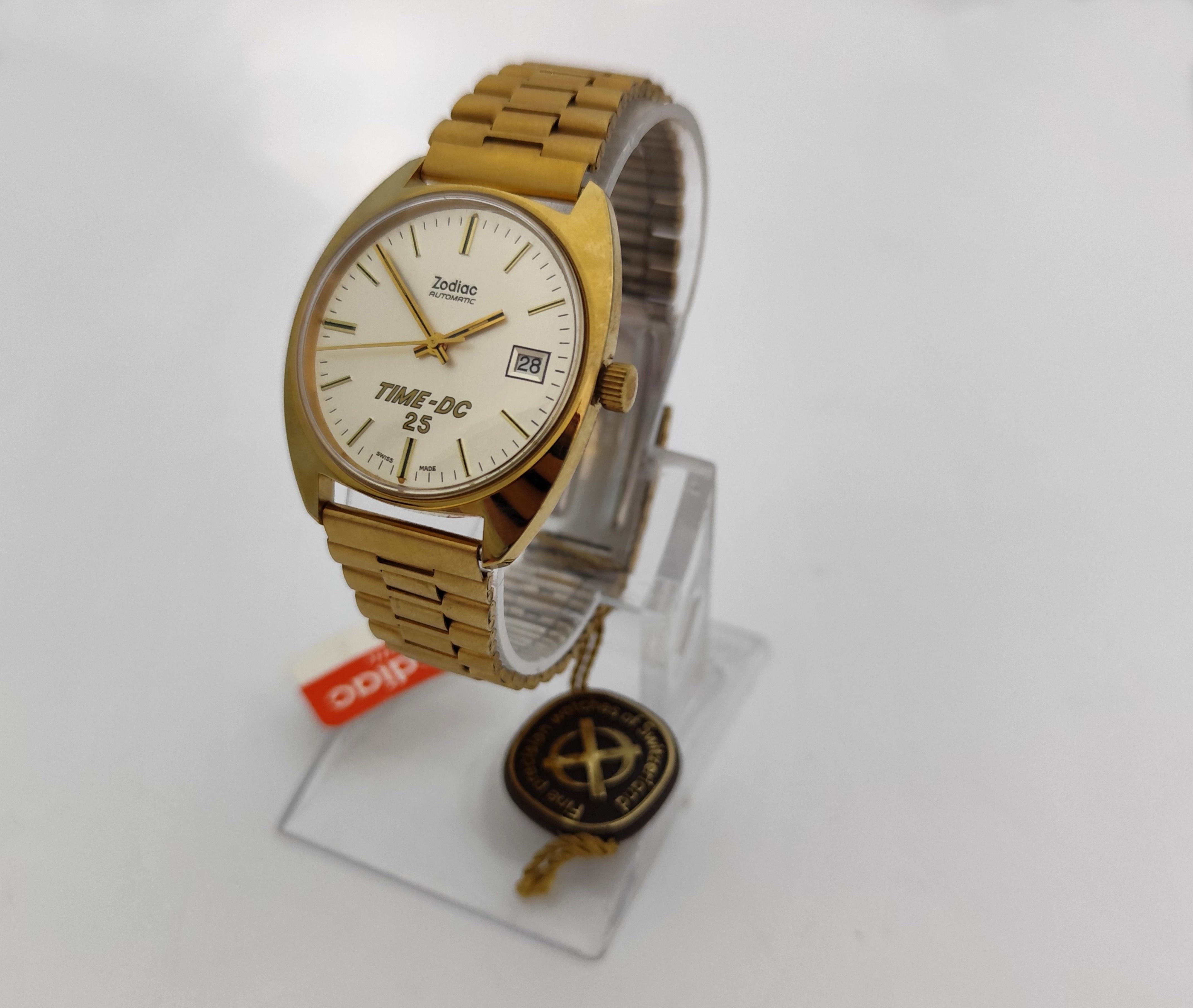 NOS ZODIAC TIME-DC 25 DATE Automatic REF.723.101 Watch  In Original Box For Sale 9